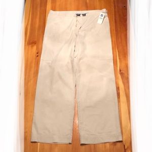 NWT GAP cotton drawstring khaki
